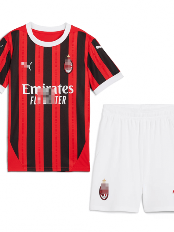 camiseta ac milan 2024/2025 home niño kit