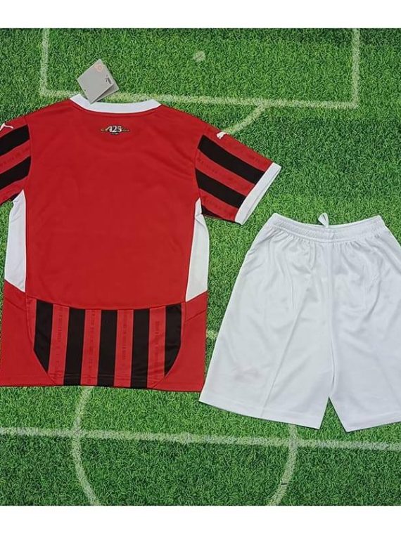 camiseta ac milan 2024/2025 home niño kit